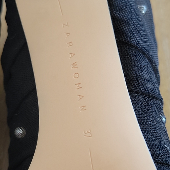 GORGEOUS ZARA TULLE AND FAUX PEARL BOOTS - Picture 8 of 9